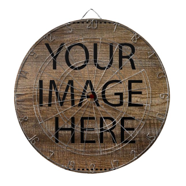Personalized Custom Your Own Photo & Text Dartboard (Front)