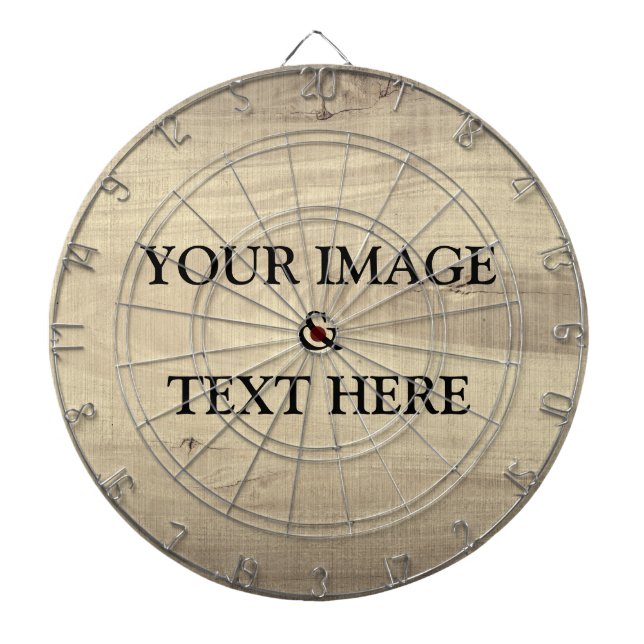 Personalized Custom Your Own Photo & Text Dartboard (Front)