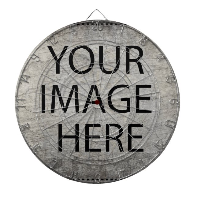 Personalized Custom Your Own Photo & Text Dartboard (Front)
