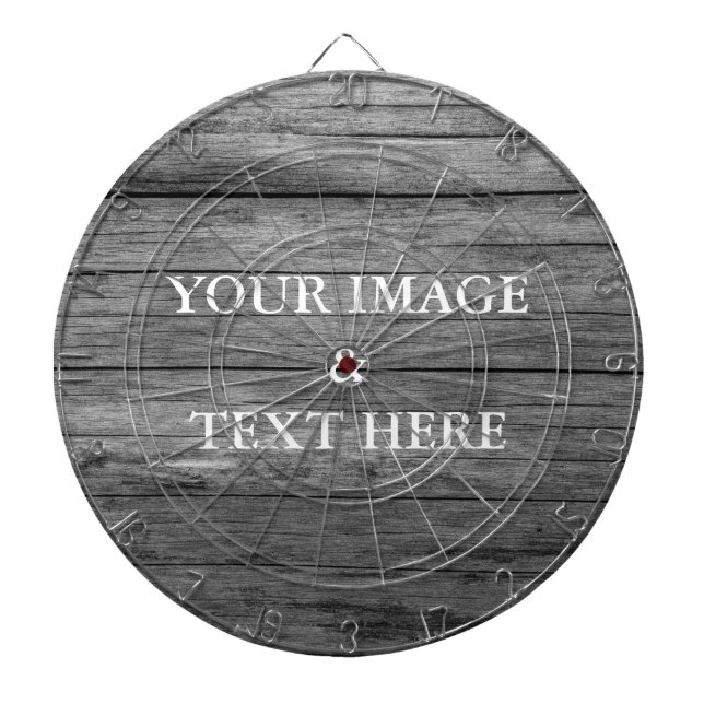 Personalized Custom Your Own Photo & Text Dartboard (Front)