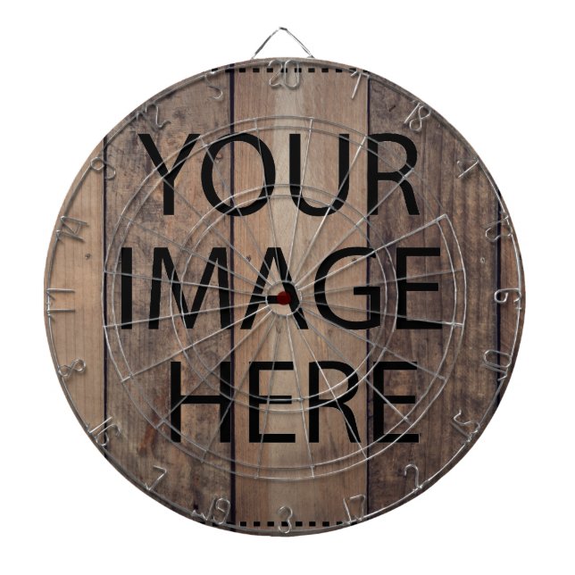 Personalized Custom Your Own Photo & Text Dartboard (Front)
