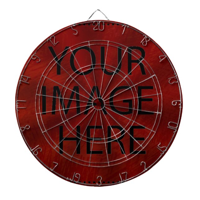 Personalized Custom Your Own Photo & Text Dartboard (Front)
