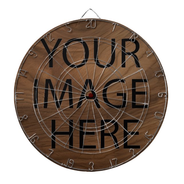 Personalized Custom Your Own Photo & Text Dartboard (Front)