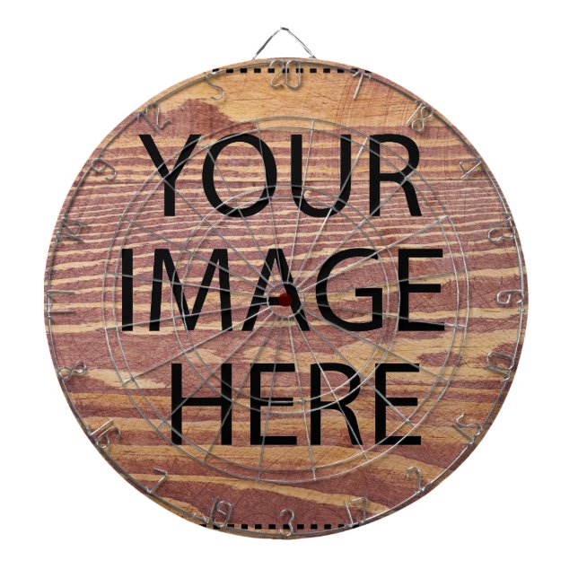 Personalized Custom Your Own Photo & Text Dartboard (Front)