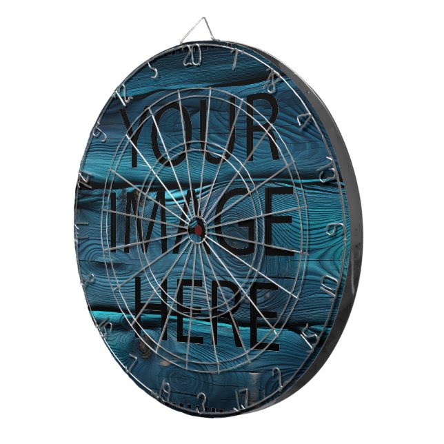 Personalized Custom Your Own Photo & Text Dartboard (Front Right)