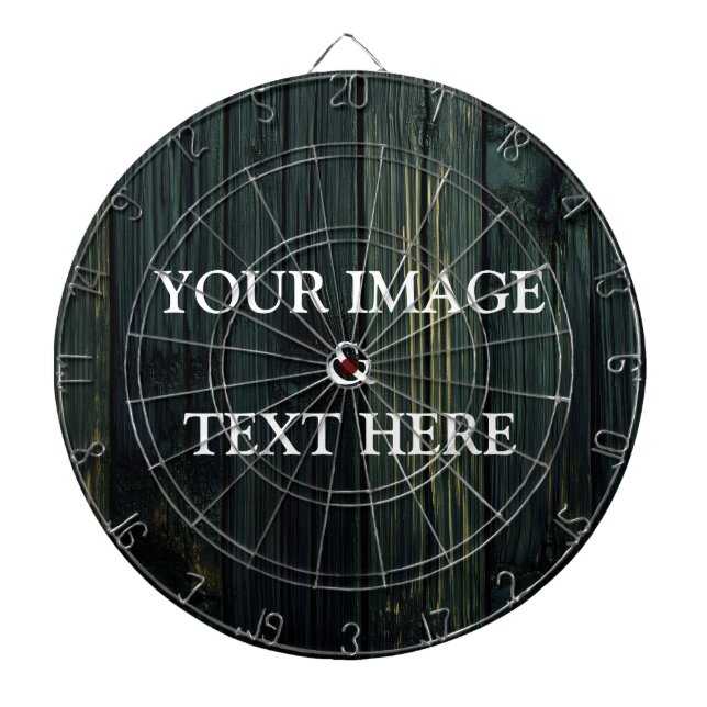 Personalized Custom Your Own Photo & Text Dartboard (Front)