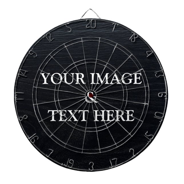 Personalized Custom Your Own Photo & Text Dartboard (Front)