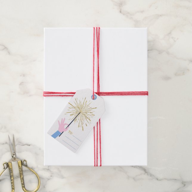 Personalized Custom Your Own Photo & Text Gift Tag (With Twine)