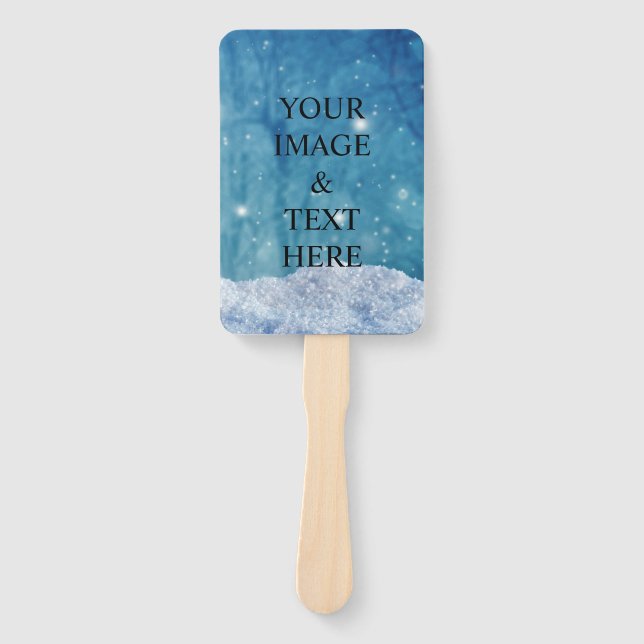 Personalized Custom Your Own Photo & Text  Hand Fa Hand Fan (Front)