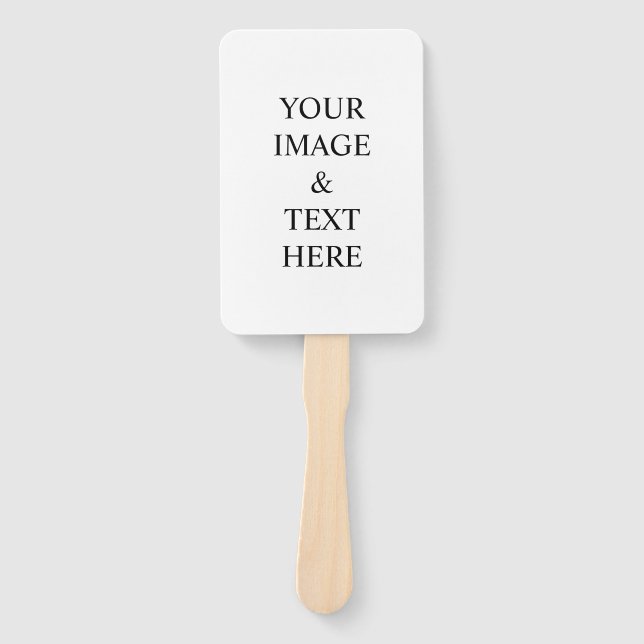 Personalized Custom Your Own Photo & Text  Hand Fan (Front)