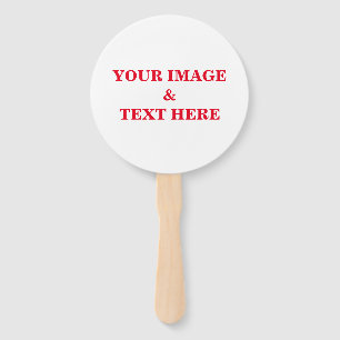 Personalized Custom Your Own Photo & Text Hand Fan