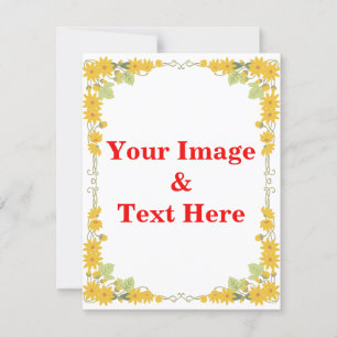 Personalized Custom Your Own Photo & Text Invitation