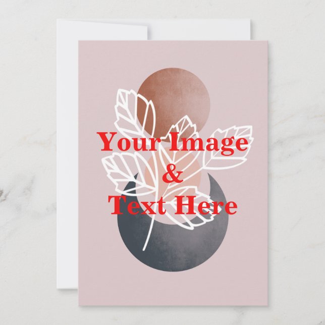 Personalized Custom Your Own Photo & Text Invitation (Front)