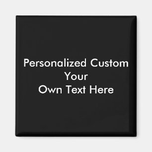 Personalized Custom Your Own Photo Text Magnet