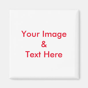 Personalized Custom Your Own Photo Text Magnet