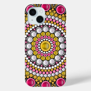 Personalized Custom Your Own Photo & Text Mandala iPhone 15 Case
