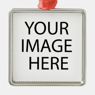 Personalized Custom Your Own Photo & Text Metal Ornament