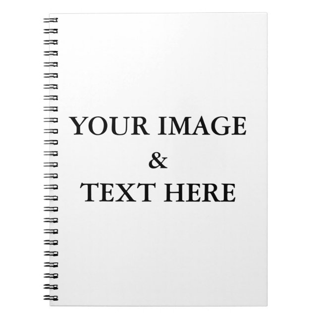 Personalized Custom Your Own Photo & Text Notebook (Front)
