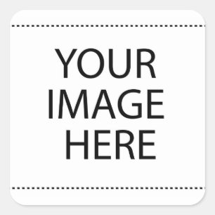 Personalized Custom Your Own Photo & Text Square Sticker