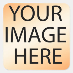 Personalized Custom Your Own Photo & Text Square Sticker