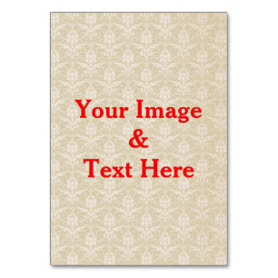 Personalized Custom Your Own Photo & Text Table Nu Number
