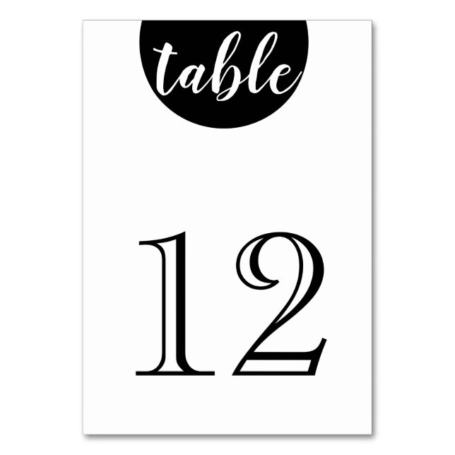 Personalized Custom Your Own Photo & Text Table Number (Front)