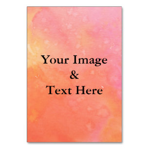 Personalized Custom Your Own Photo & Text Table Number