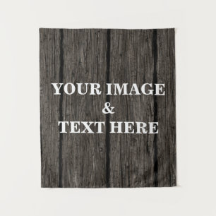 Personalized Custom Your Own Photo & Text Tapestry
