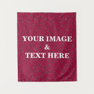 Personalized Custom Your Own Photo & Text Tapestry