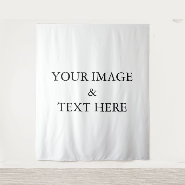Personalized Custom Your Own Photo & Text Tapestry (Front)
