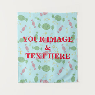 Personalized Custom Your Own Photo & Text Tapestry