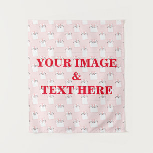 Personalized Custom Your Own Photo & Text Tapestry