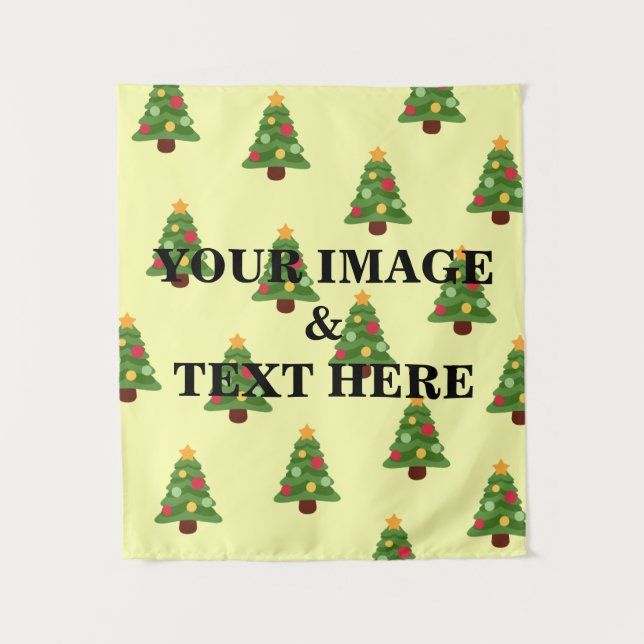 Personalized Custom Your Own Photo & Text Tapestry (Front)