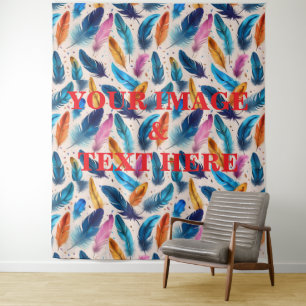 Personalized Custom Your Own Photo & Text Tapestry