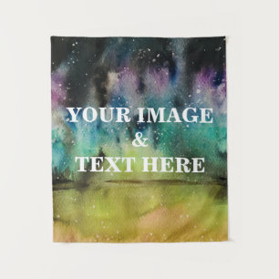 Personalized Custom Your Own Photo & Text Tapestry