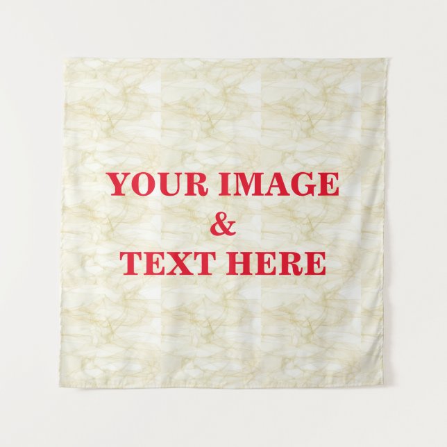 Personalized Custom Your Own Photo & Text Tapestry (Front)