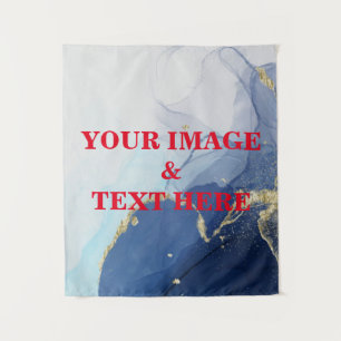 Personalized Custom Your Own Photo & Text Tapestry