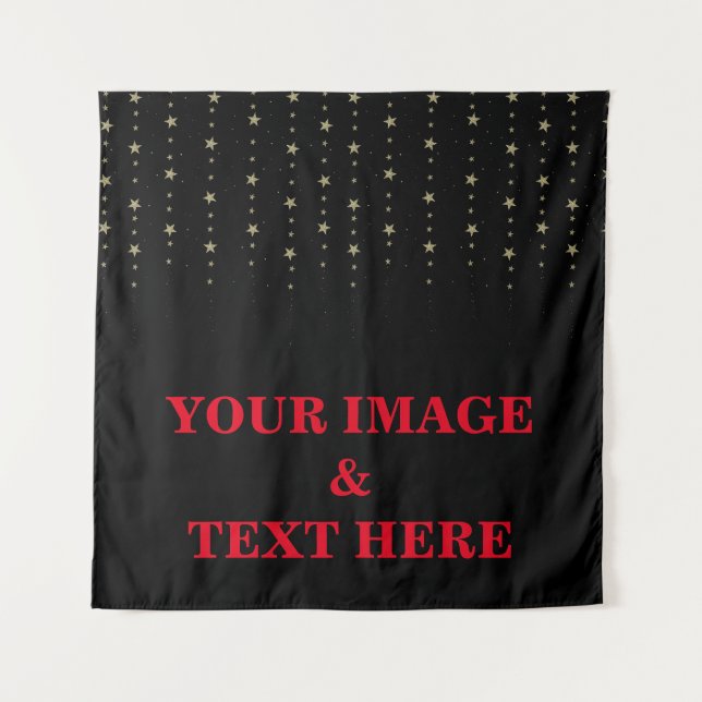 Personalized Custom Your Own Photo & Text Tapestry (Front)