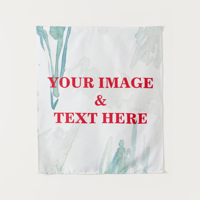 Personalized Custom Your Own Photo & Text Tapestry (Front)