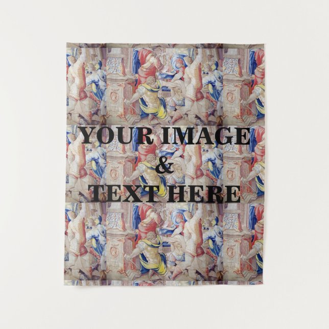 Personalized Custom Your Own Photo & Text Tapestry (Front)