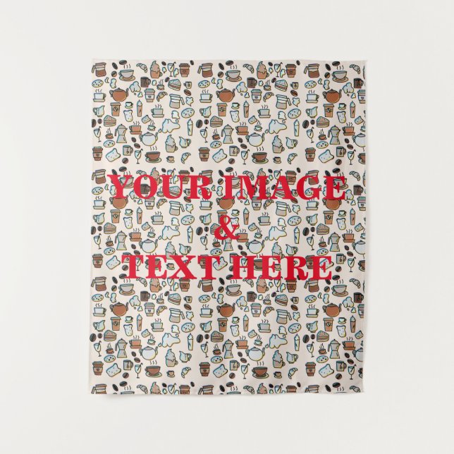 Personalized Custom Your Own Photo & Text Tapestry (Front)