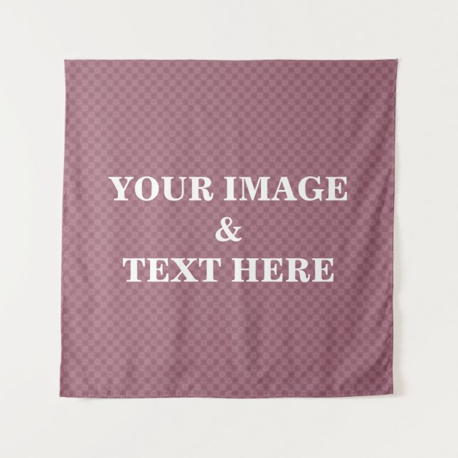 Personalized Custom Your Own Photo & Text Tapestry (Front)