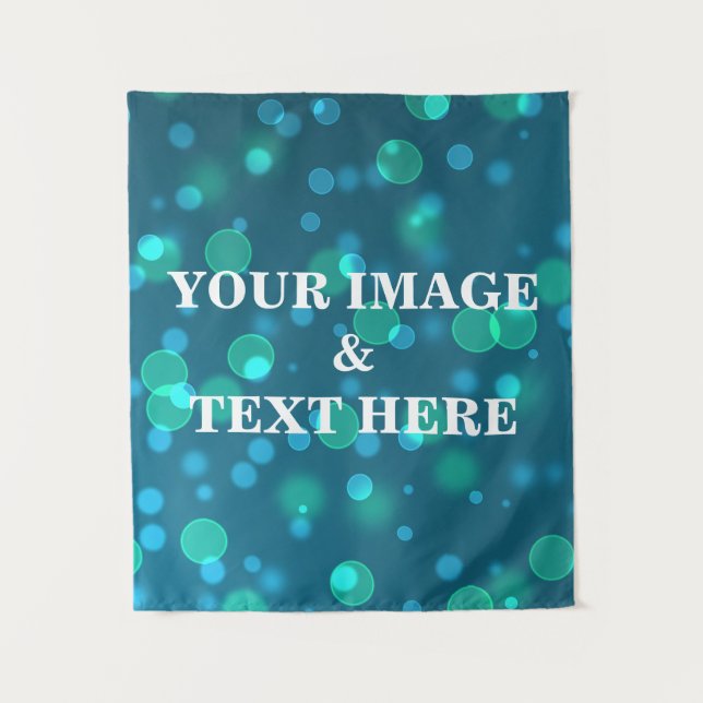Personalized Custom Your Own Photo & Text Tapestry (Front)