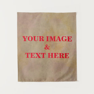 Personalized Custom Your Own Photo & Text Tapestry