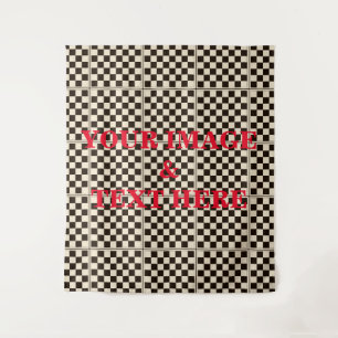 Personalized Custom Your Own Photo & Text Tapestry