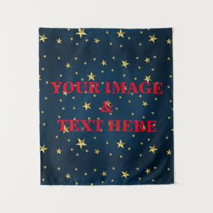 Personalized Custom Your Own Photo & Text Tapestry