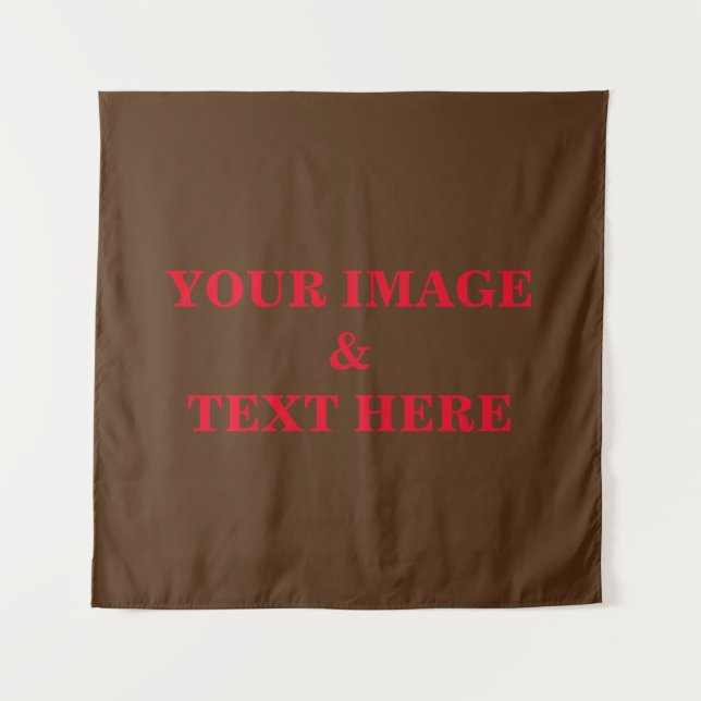 Personalized Custom Your Own Photo & Text Tapestry (Front)