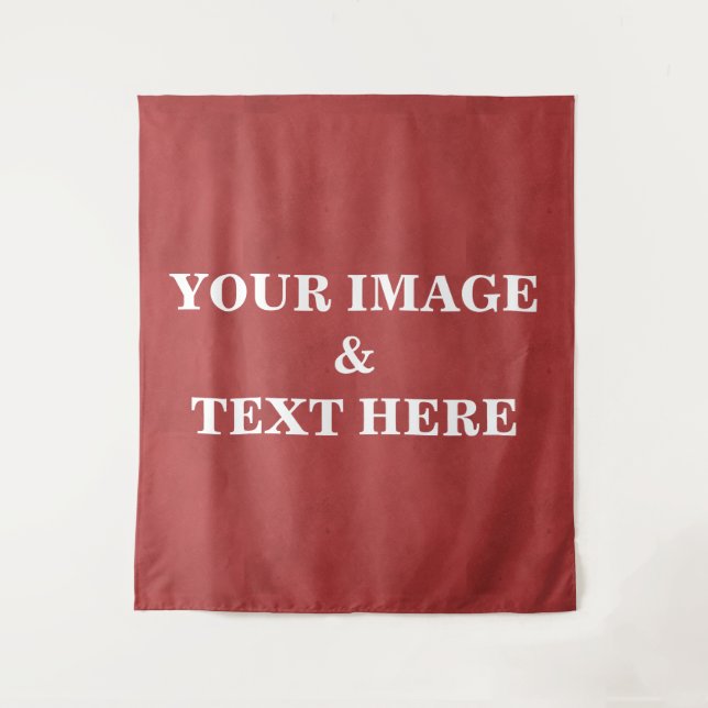 Personalized Custom Your Own Photo & Text Tapestry (Front)