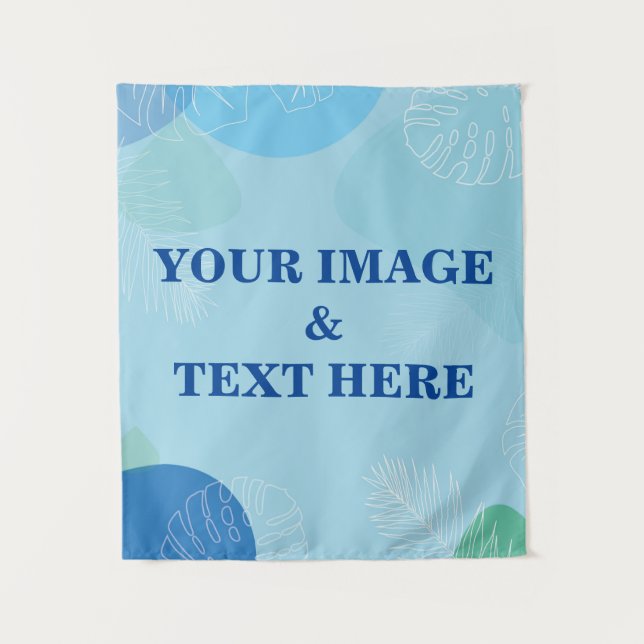 Personalized Custom Your Own Photo & Text Tapestry (Front)