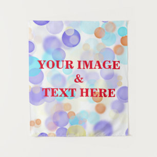 Personalized Custom Your Own Photo & Text Tapestry